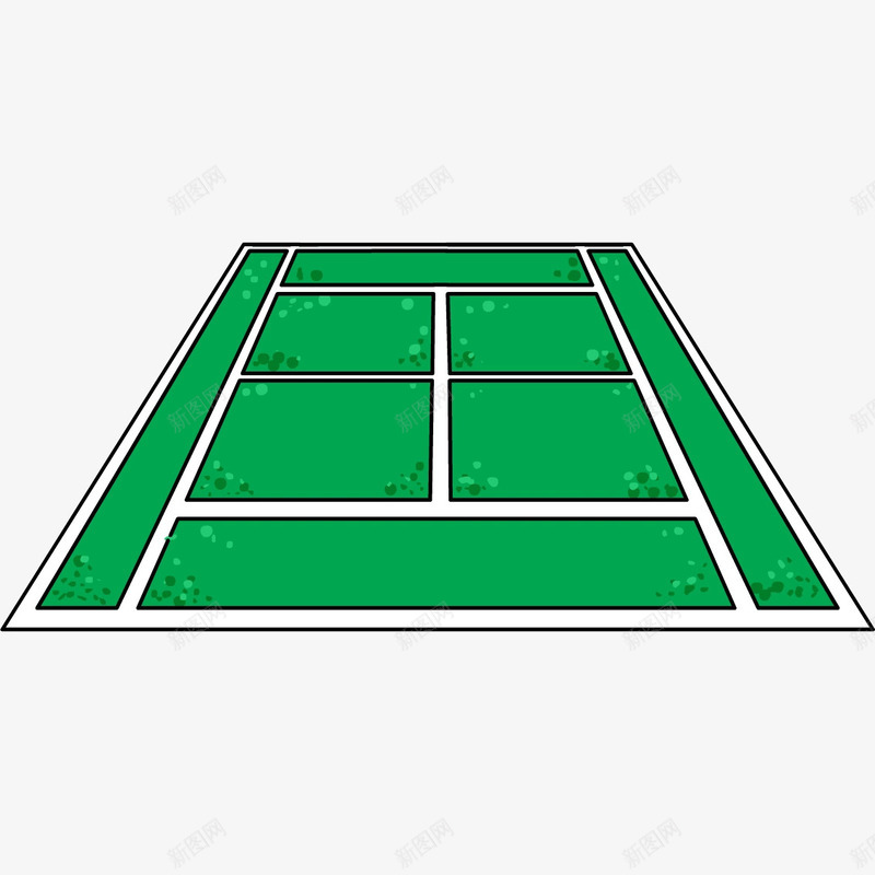 网球场球场png免抠素材_88icon https://88icon.com 手绘 球场 绿色 网球 网球场 草坪