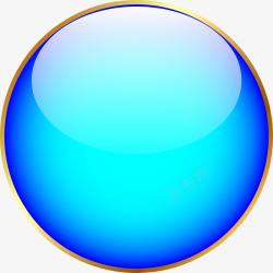 蓝色圆圈框架素材