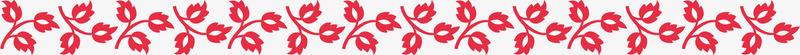 叶子叶子红色边条图标矢量图图标