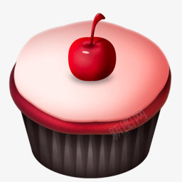 樱桃粉红纸杯蛋糕纸杯蛋糕png免抠素材_88icon https://88icon.com cherry cupcake pink 樱桃 粉红 纸杯蛋糕