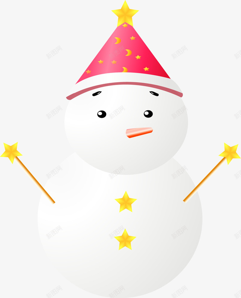 小雪人png免抠素材_88icon https://88icon.com 创意雪堆 圣诞节 带帽子 平安夜 星星 雪堆