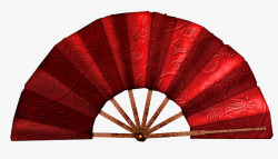 中国风春节红色折扇素材