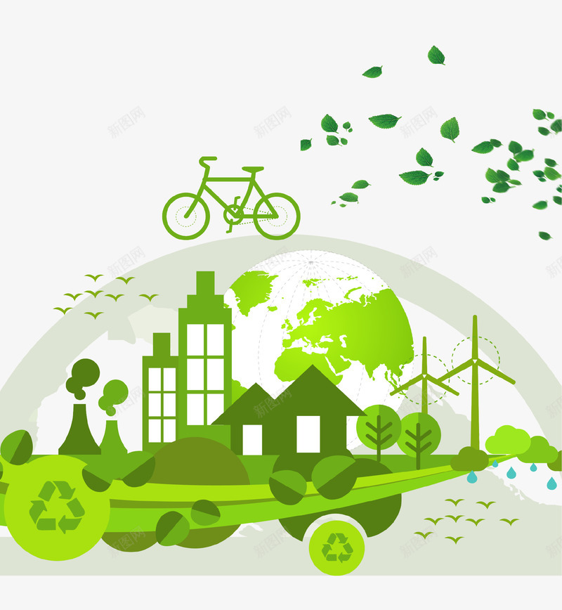 绿色清新创意保护环境海报psd免抠素材_88icon https://88icon.com 低碳 保护环境 创意 海报 环保 绿色 节能