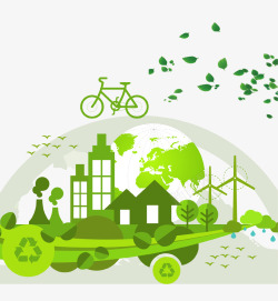 绿色清新创意保护环境海报素材