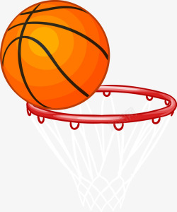 篮球篮球网矢量图素材