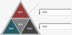 组合三角介绍图素材