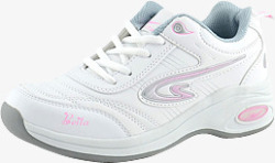 白色女士运动鞋电商素材