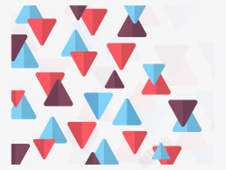 彩色三角几何漂浮素材
