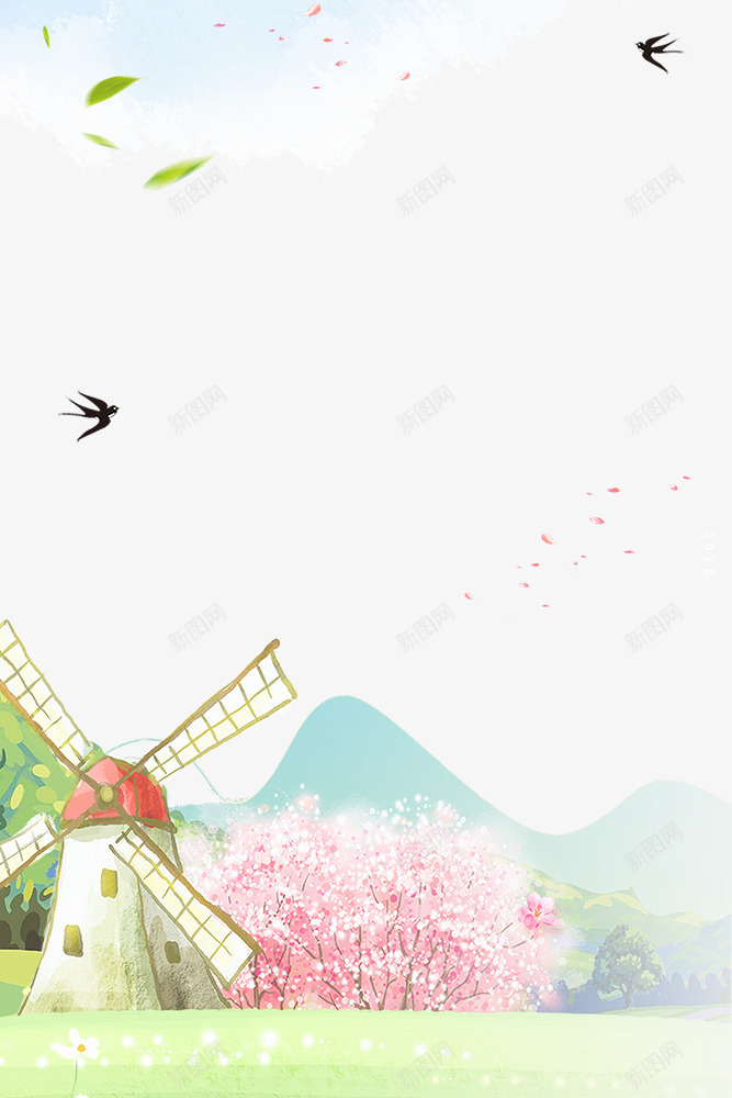 春季大自然春色创意边框psd免抠素材_88icon https://88icon.com 大自然景色边框 春季 春游 春色 植物边框 油菜花装饰边框 花朵装饰边框