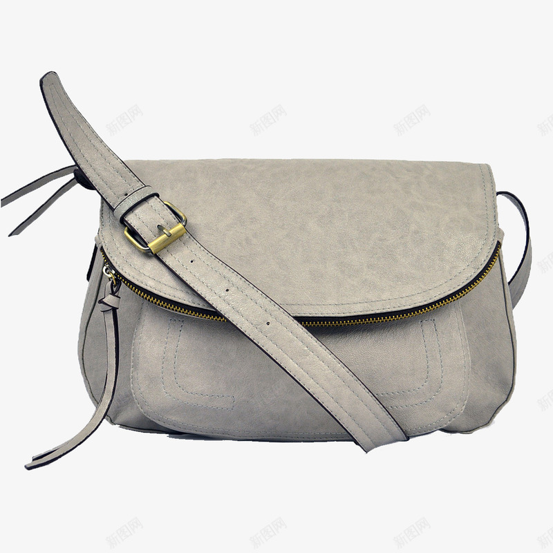 pu皮复古百搭斜挎包png免抠素材_88icon https://88icon.com pu皮 产品实物 复古 女士包 斜挎包 浅灰色