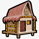 海滩小屋号的时间png免抠素材_88icon https://88icon.com beach cabana 小屋 海滩