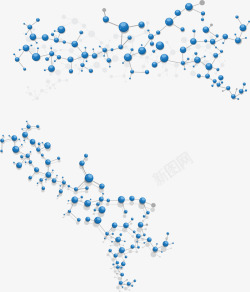 科技感分子结构素材