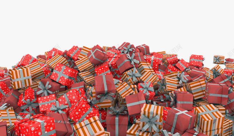 堆积成山的礼盒png免抠素材_88icon https://88icon.com 圣诞节礼物 堆积成山的礼盒 礼品 节日元素