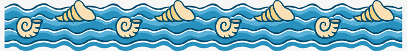 海水中的贝壳png免抠素材_88icon https://88icon.com 卡通 手绘 波浪 海水 漂浮 白色 简图 蓝色 贝壳