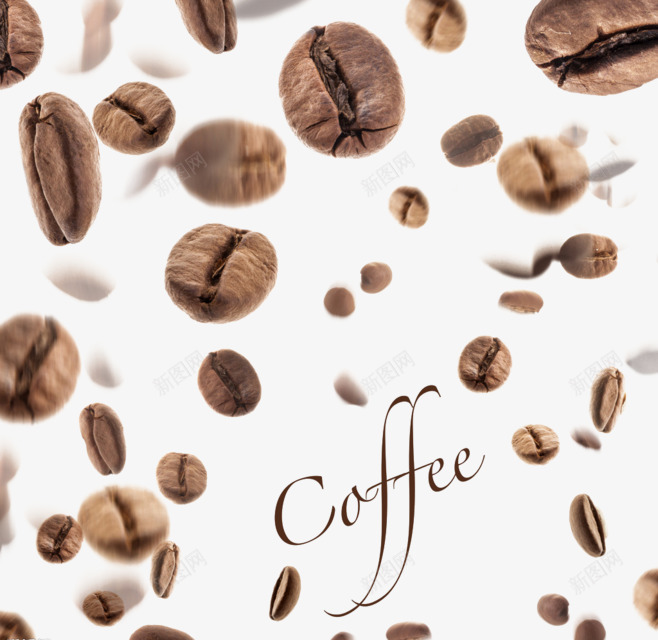 咖啡png免抠素材_88icon https://88icon.com coffee 咖啡豆 漂浮素材 英文字母 豆子