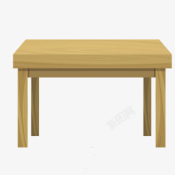 家具木质桌子矢量图素材