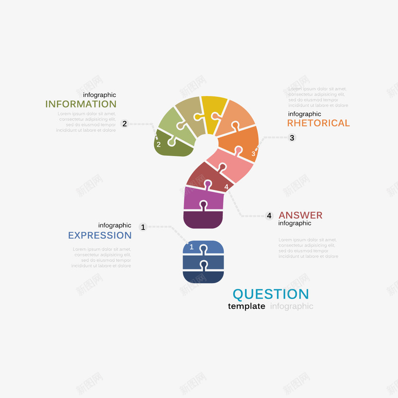 问号ppt矢量图ai免抠素材_88icon https://88icon.com ppt素材 信息图 拼接问号 矢量问号 问号 矢量图
