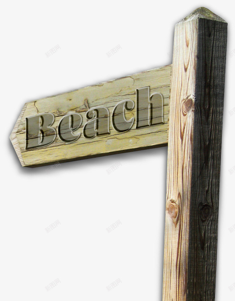 beach指路牌png免抠素材_88icon https://88icon.com 方向 木质 海滨 海滩