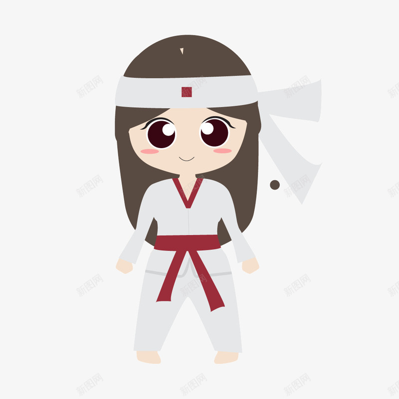 白色服装质感女士跆拳道矢量图ai免抠素材_88icon https://88icon.com 女士 服装 白色 质感 跆拳道 矢量图