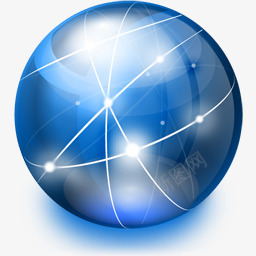 晶体全球互联网网络行星秩Web晶体图标图标