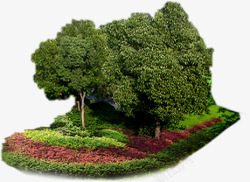 创意绿色植物大树素材