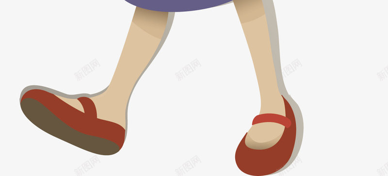 走路的小女孩png免抠素材_88icon https://88icon.com 卡通人物 小女生 展开双手 紫色吊带裙 黄色头发