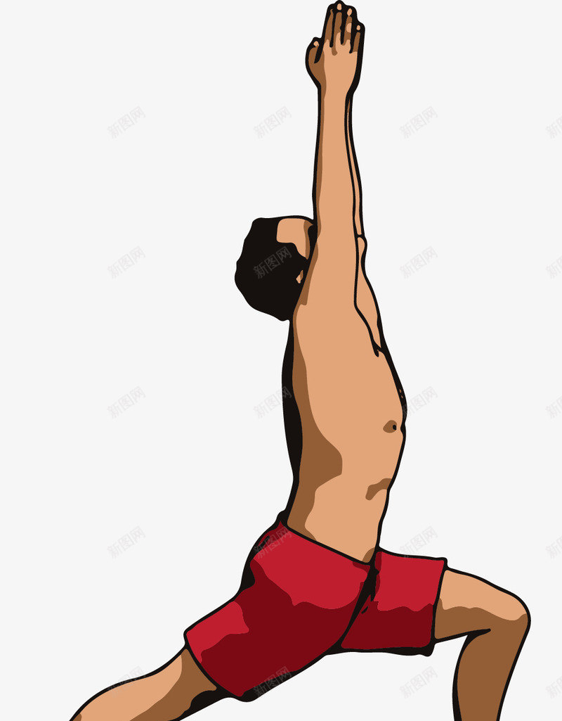 锻炼身体的男人矢量图ai免抠素材_88icon https://88icon.com 卡通手绘 水彩 瑜伽健身 男人 男士 男性躯体 矢量图 腹部腹肌 锻炼身体