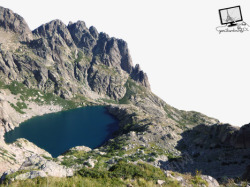 湖成地貌山坡湖泊高清图片