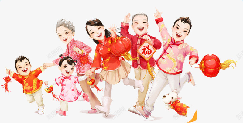 春节象征团结png免抠素材_88icon https://88icon.com 一条心 兴旺 大年初一 新年 是一个对未来寄托新的希望的佳节 过年