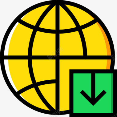SEO和网络全球图标图标
