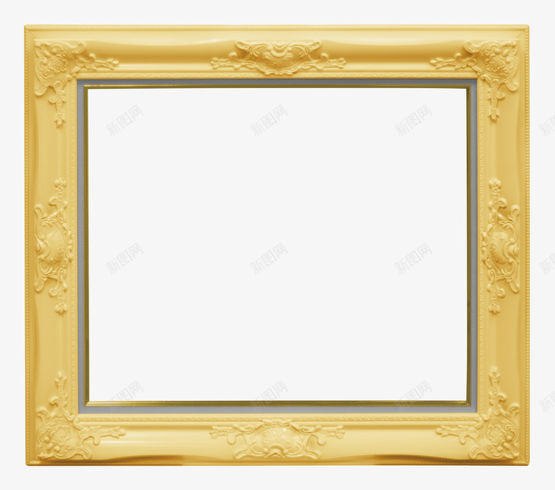 黄色古典风格欧式油画框png免抠素材_88icon https://88icon.com 古典 复古 木纹 木质 框架 欧式 欧式油画框 油画框 画框 西式 黄色