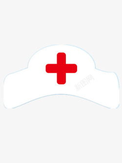 卡通白色护士帽素材