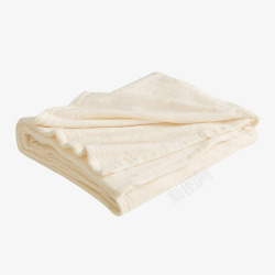 纯棉时尚白色毛毯素材