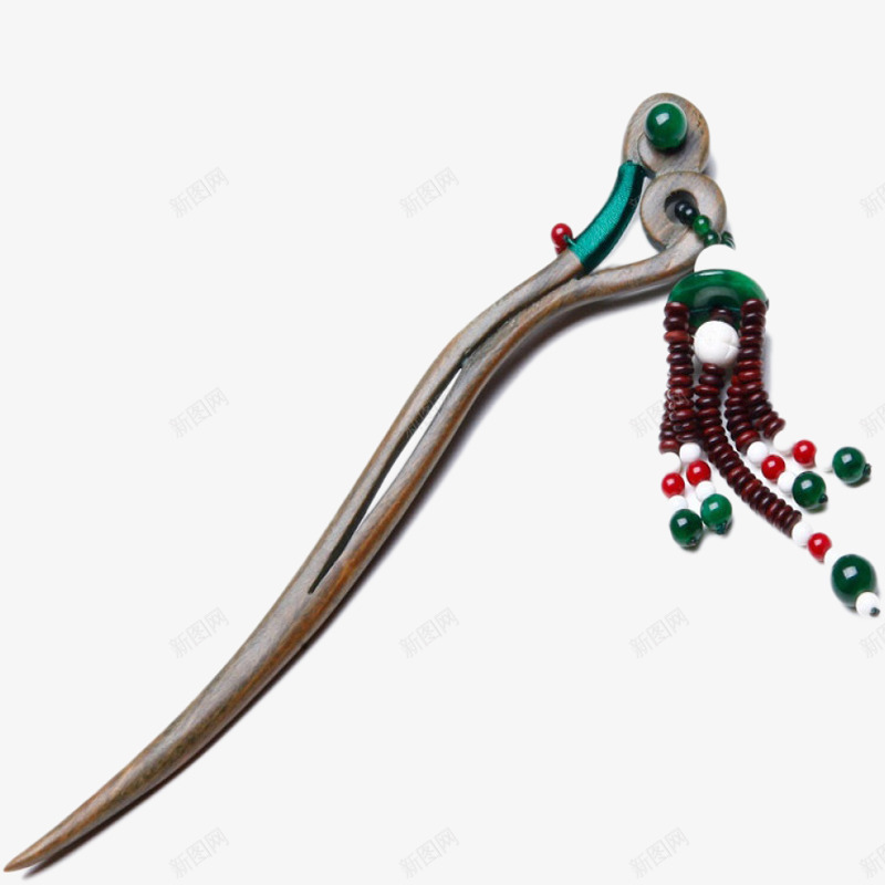 中国风檀木流苏式发簪png免抠素材_88icon https://88icon.com 中国风 古典 复古 木质 檀木 民族风 流苏 簪