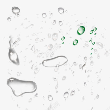 水滴效果漂浮图标图标