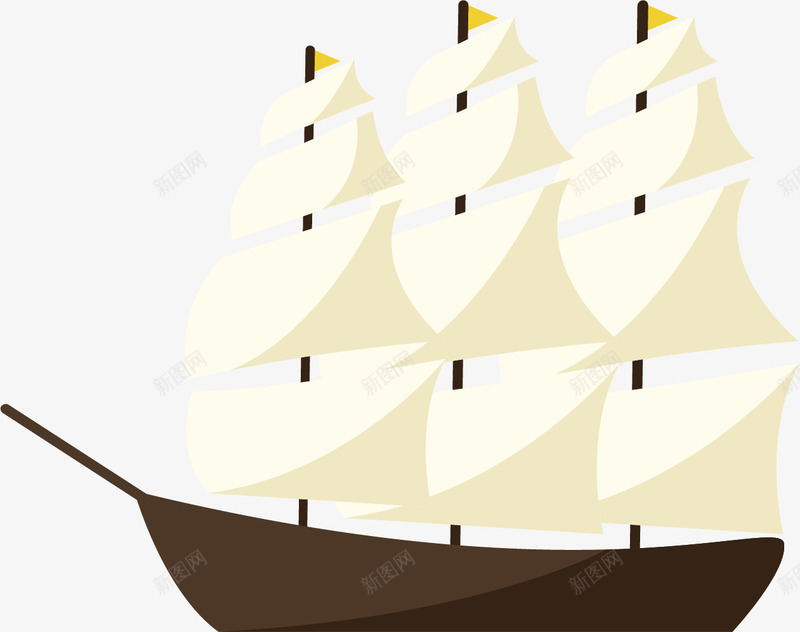 帆船古老水手png免抠素材_88icon https://88icon.com 卡通风格 帆船 水手 水手符号 符号