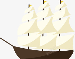 帆船古老水手素材