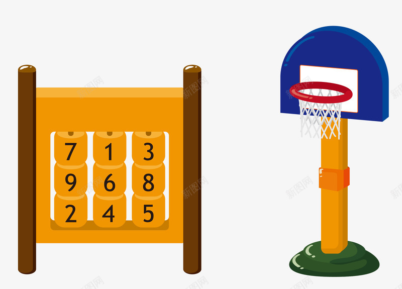 篮球框png免抠素材_88icon https://88icon.com 挡板 数字 篮球框 设施