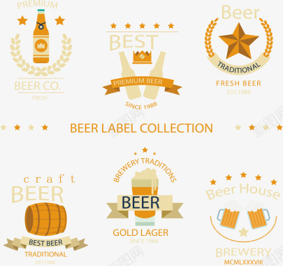 创意logo精美啤酒logo矢量图图标图标