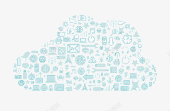 百度云科技云服务图标图标