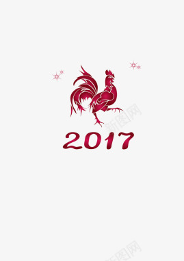 喜庆年会展板2017鸡年标识图标图标