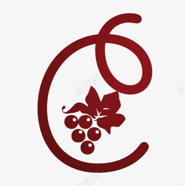 简约立体房子红色葡萄logo矢量图图标图标