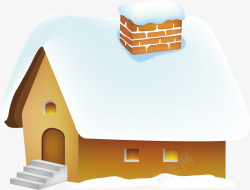 矢量暴雪房子大雪暴雪矢量图高清图片