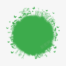 绿色对话框矢量图素材