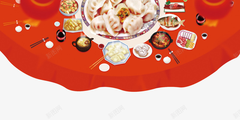 年夜饭背景png免抠素材_88icon https://88icon.com 2017 新年素材 新年联欢晚会 鸡年素材