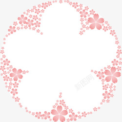 粉色美丽花朵背景素材