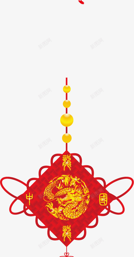 春节中国结福气安康矢量图ai免抠素材_88icon https://88icon.com 中国结 春节 福气安康 矢量图