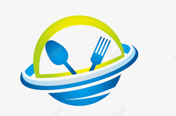 创意星球厨房logo矢量图图标图标