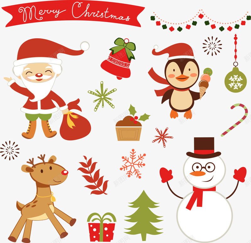 圣诞雪人与圣诞老人png免抠素材_88icon https://88icon.com 卡通 卡通圣诞 圣诞 圣诞图片 圣诞老人 圣诞雪人 圣诞麋鹿 雪人