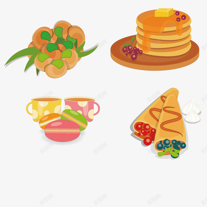 甜品店里的食物png免抠素材_88icon https://88icon.com 水果 蛋糕 面包 食物 饮品